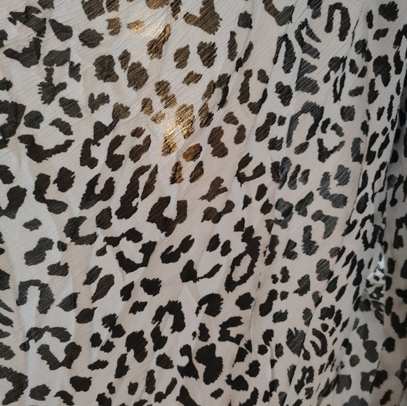 Aerie Black & White Cheetah Print Kimono ~ Size OS - Picture 6 of 10